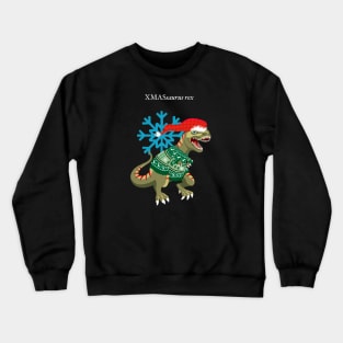 Clanosaurus Rex XMASsaurus rex Christmas Ugly Sweater Holiday Tyrannosaurus Rex Santa Claus Crewneck Sweatshirt